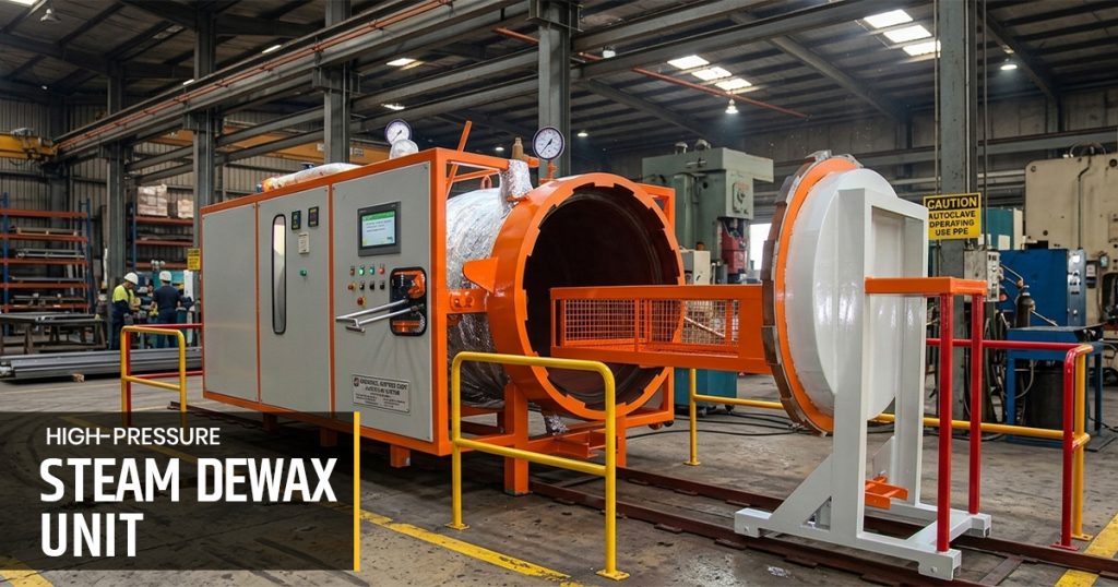 Laxminarayan steam dewax autoclave processing ceramic investment casting shells