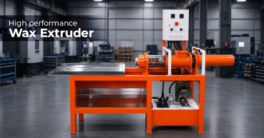 Laxminarayan hydraulic wax sprue extruder machine in modern foundry